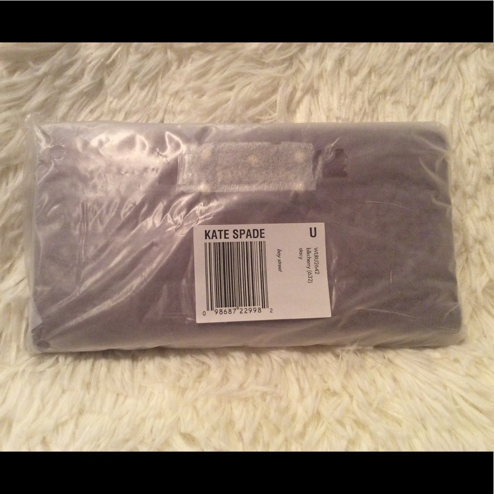 $199 NWT Kate Spade Bay Street Stacy-Black Cherry - Picture 4 of 4